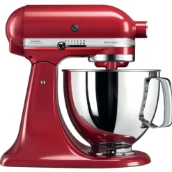 Robot amasador rojo imperial 4,8 l - Artisan 5KSM125 - KitchenAid + LIBRO + REGALO utensilios