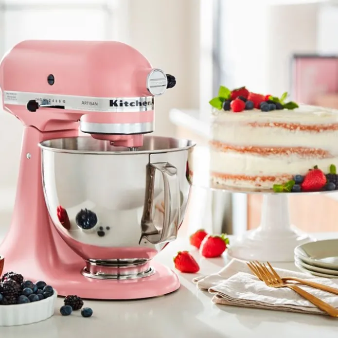 Robot amasador rosa pétalo mate 4,8 l - Artisan Elegance 5KSM175PS - KitchenAid + LIBRO