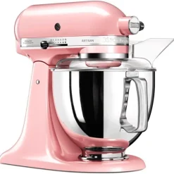 Robot amasador rosa seda 4,8 l - Artisan Elegance 5KSM175PS - KitchenAid + LIBRO + REGALO bol cerámica