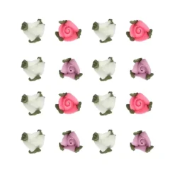 Rosas de azúcar 1 cm (16) - Sin gluten - Funcakes