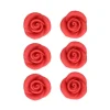 Rosas de mazapán rojas 2,5 cm (6) - Funcakes