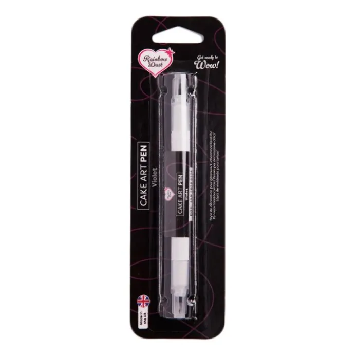 Rotulador comestible doble punta Cake Art Pen morado - Rainbow Dust