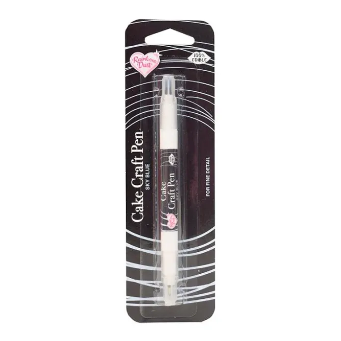 Rotulador comestible doble punta azul cielo Food Art Pen - Rainbow Dust