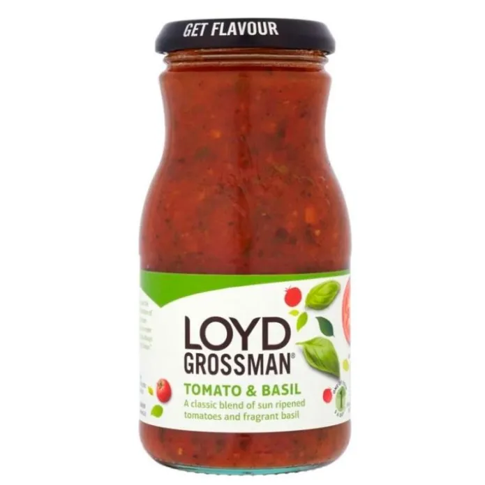 Salsa de tomate y albahaca 350 g - Loyd Grossman