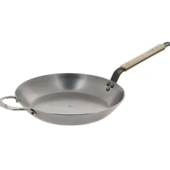Sartén con mango de madera de haya 32 cm - Hierro mineral B - De Buyer