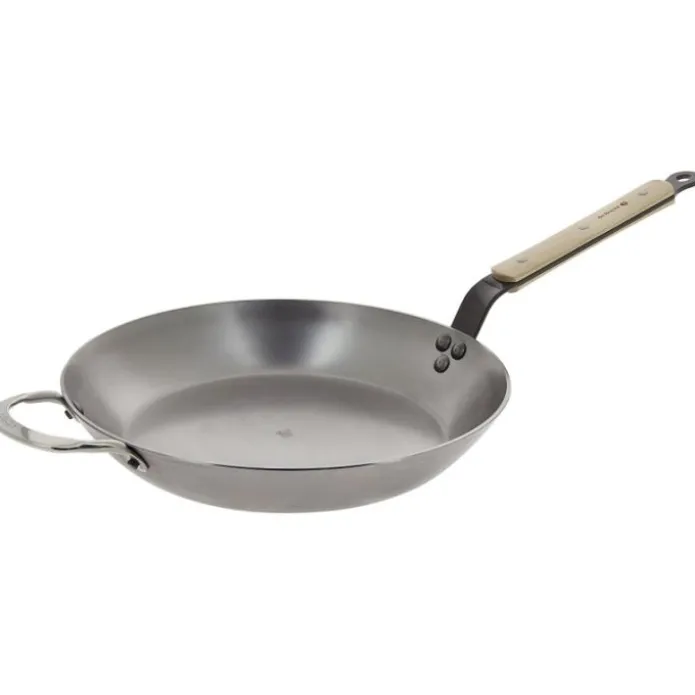 Sartén con mango de madera de haya 32 cm - Hierro mineral B - De Buyer