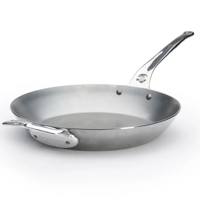 Sartén Pro con asa y con mango de acero inoxidable 32 cm - Hierro mineral B - De Buyer