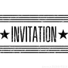 Sello de madera vintage Invitation - Artemio