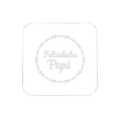 Sello para galletas Felicidades Papá - Metacrilato grabado