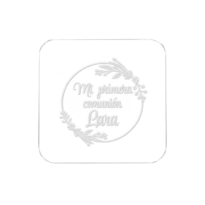 Sello para galletas personalizado Comunión - Metacrilato grabado