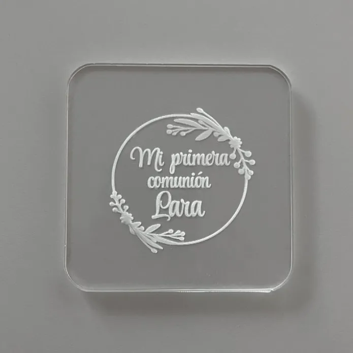 Sello para galletas personalizado Comunión - Metacrilato grabado