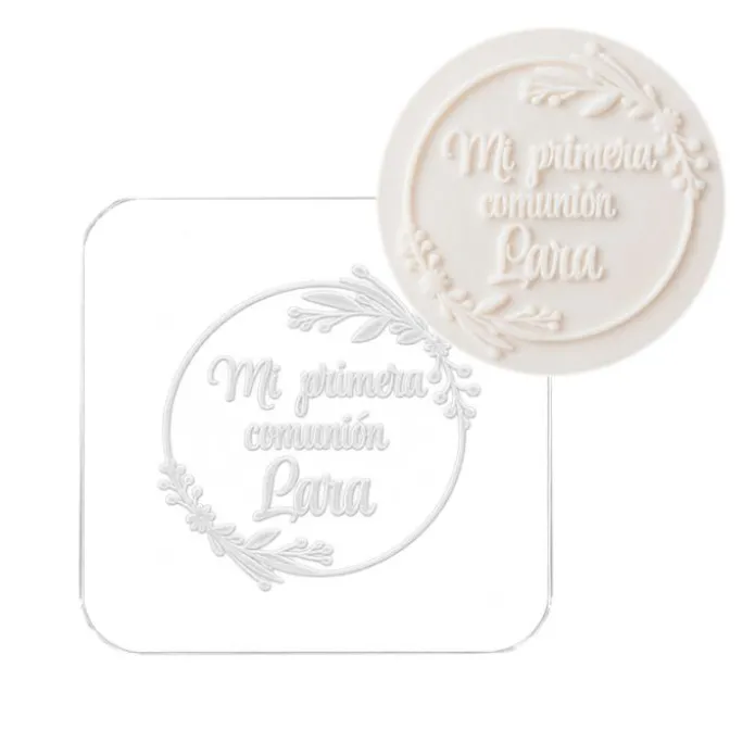 Sello para galletas personalizado Comunión - Metacrilato grabado