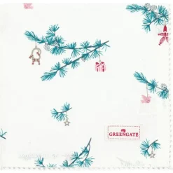 Servilleta de algodón con encaje Juana White - GreenGate