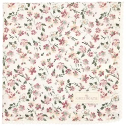 Servilleta de algodón con encaje Marie Petit Dusty Rose 40 cm - GreenGate