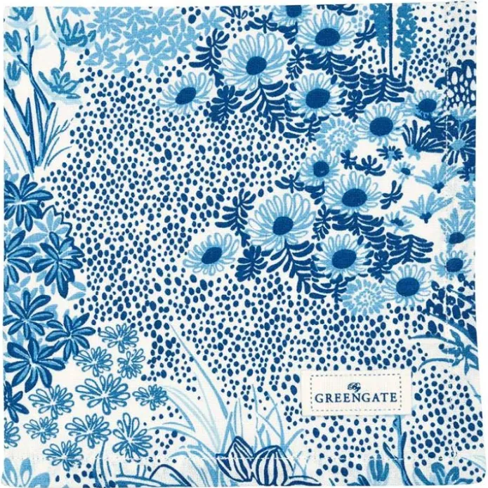 Servilleta de algodón Kristel Blue 40 cm - GreenGate