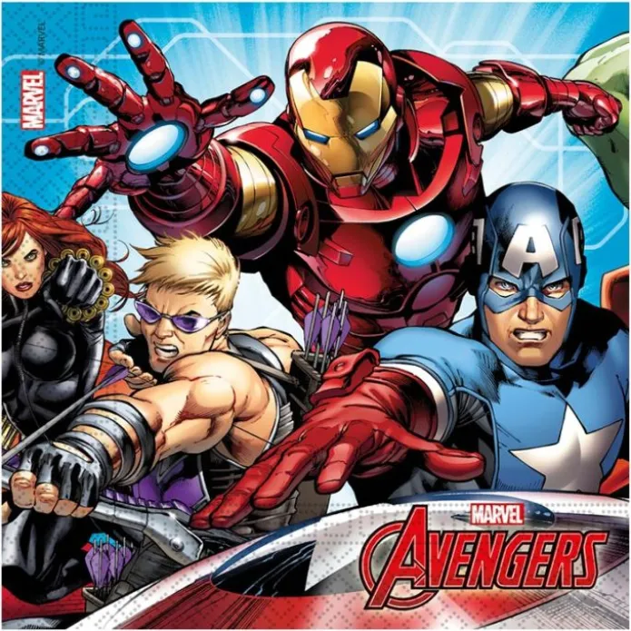 Servilletas de papel Avengers Assemble - Los Vengadores (20) - Decorata Party
