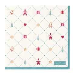 Servilletas de papel Clarina White (20) - GreenGate