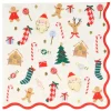 Servilletas de papel con ondas Jolly Navidad (16) - Meri Meri
