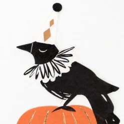 Servilletas de papel cuervo y calabaza Halloween (16) - Meri Meri