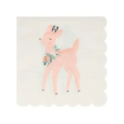 Servilletas de papel pequeñas cervatillo Navidad (16) - Meri Meri
