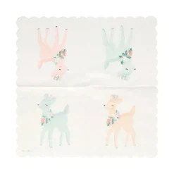 Servilletas de papel pequeñas cervatillo Navidad (16) - Meri Meri