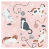 Servilletas rosas gatos (20) - My Little Day