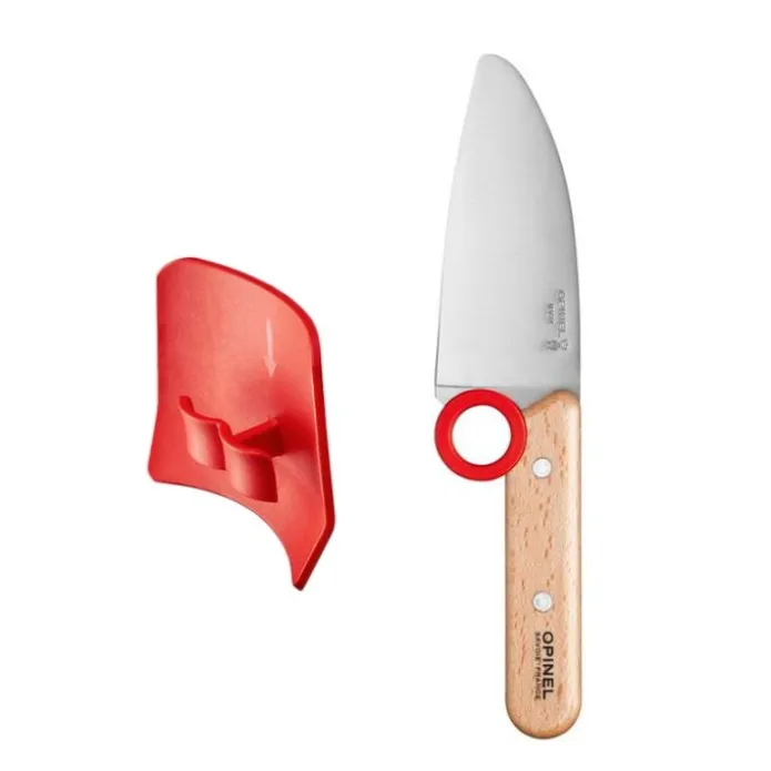 Set de cuchillo y protector de dedos Le Petit Chef - Acero inoxidable - Opinel