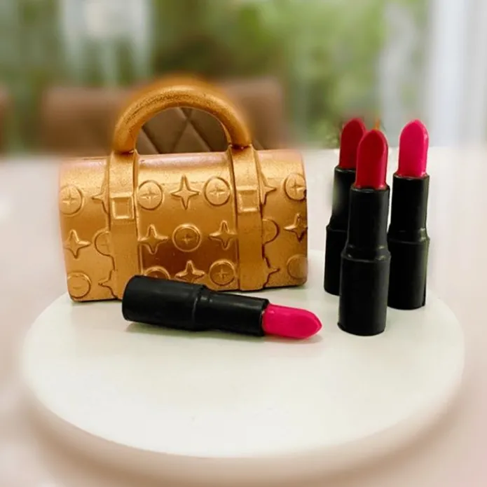 Set de moldes para chocolate bolso 3D