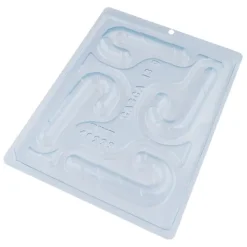 Set de moldes para chocolate bastones de caramelo Navidad
