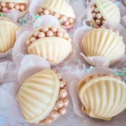 Set de moldes para chocolate 5 conchas marinas