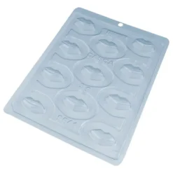 Set de moldes para chocolate 11 labios besos San Valentín