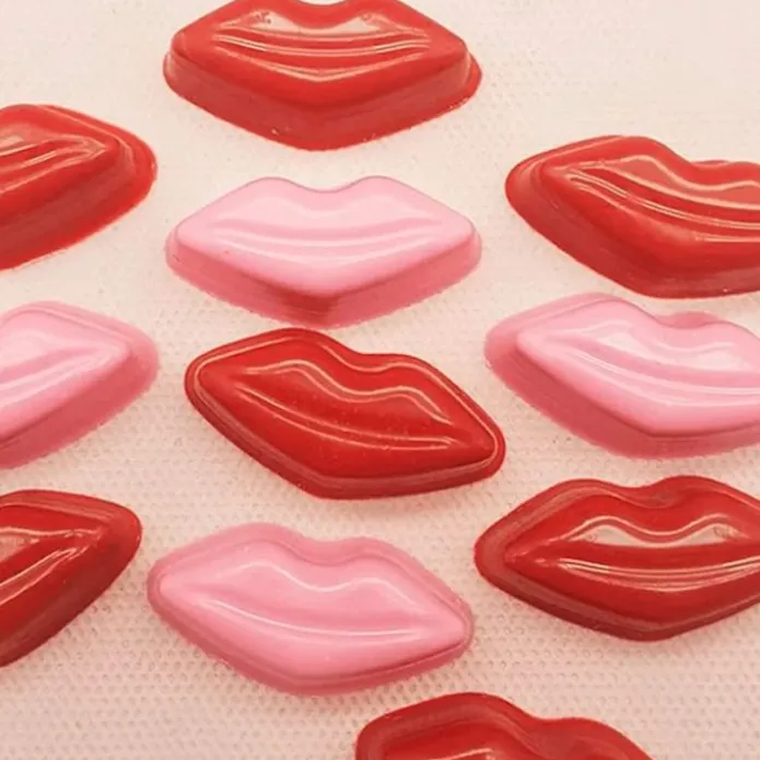 Set de moldes para chocolate 11 labios besos San Valentín