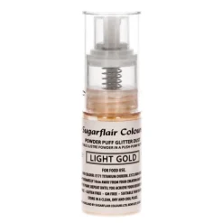 Spray de purpurina en polvo oro claro 10 g - Sugarflair