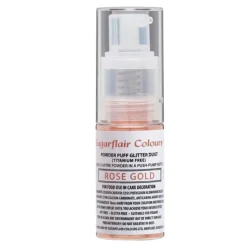 Spray de purpurina en polvo oro rosa 10 g - Sugarflair