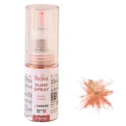 Spray de purpurina en polvo Pump Spray cobre 10 g - Sin gluten - Decora