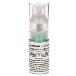 Spray de purpurina en polvo verde 10 gr - Sin gluten - Sugarflair