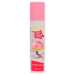 Spray efecto metalizado rosa 100 ml - Funcakes