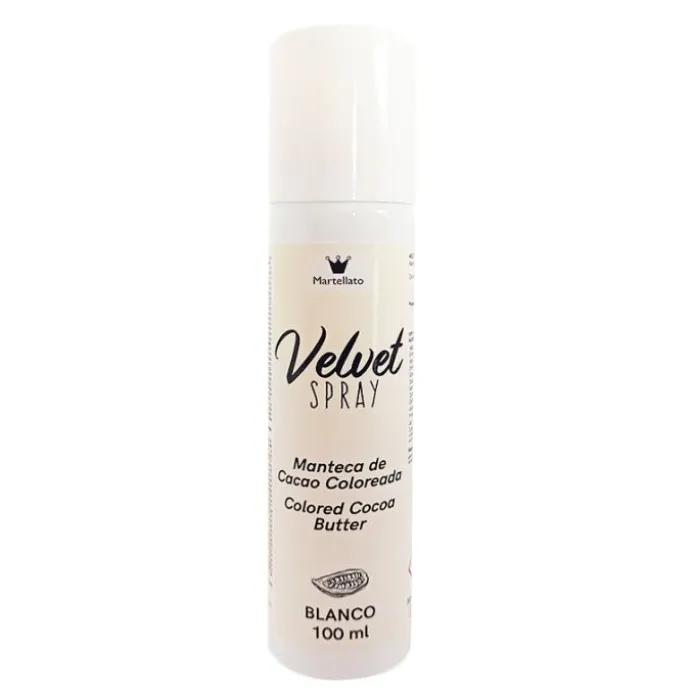 Spray Velvet efecto terciopelo blanco 100 ml - Sin gluten - Martellato