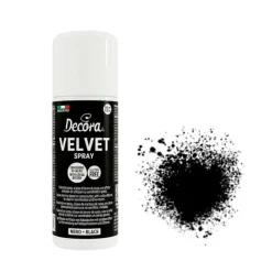 Spray Velvet efecto terciopelo negro 100 ml - Decora