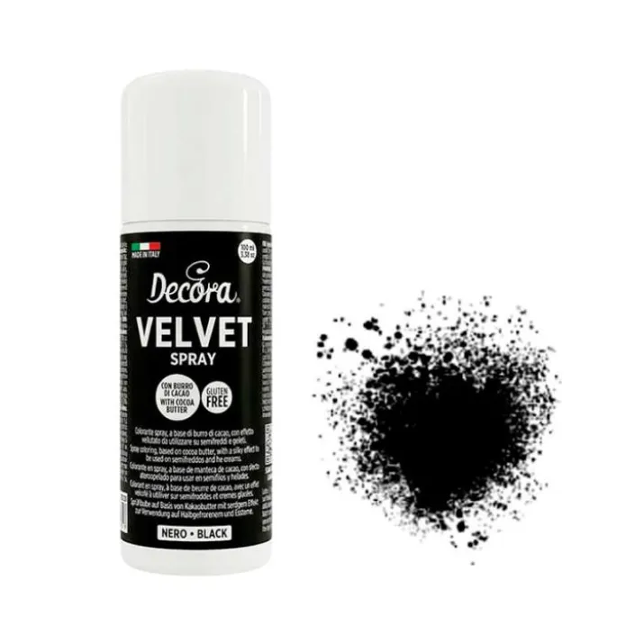 Spray Velvet efecto terciopelo negro 100 ml - Decora