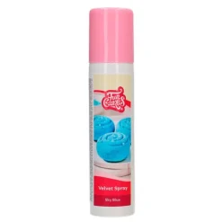 Spray Velvet efecto terciopelo azul cielo 100 ml - Funcakes