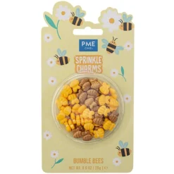 Sprinkles abejas amarillas y doradas de azúcar 25 g - PME