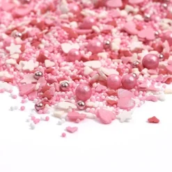 Sprinkles blanco y rosa Love Birds 90 gr - Happy Sprinkles