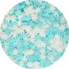 Sprinkles copos de nieve blancos y azules 50 g - Funcakes