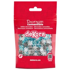 Sprinkles copos de nieve Navidad 100 g - Sin gluten - Dekora