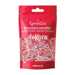 Sprinkles corazones 100 g - Sin gluten - Dekora