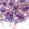 Sprinkles de corazones Purple Elegance 90 g - Happy Sprinkles