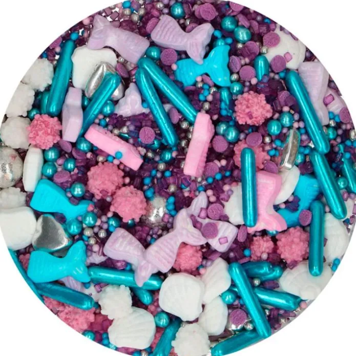 Sprinkles 3D Medley Miracle Mermaid Sirenas 70 g - Funcakes