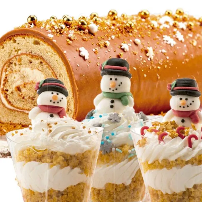 Sprinkles estrellas y bastones de caramelo Navidad 100 g - Sin gluten - Dekora