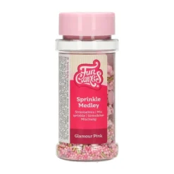 Sprinkles Glamour Pink Medley 65 g - Funcakes